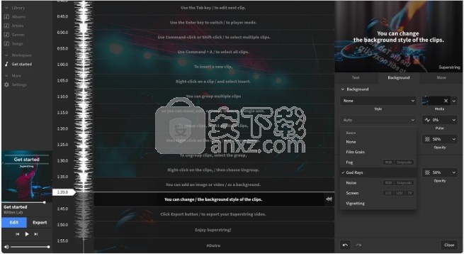 Superstring(多功能歌词制作与视频制作工具)