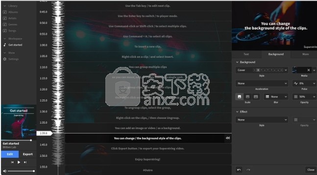 Superstring(多功能歌词制作与视频制作工具)