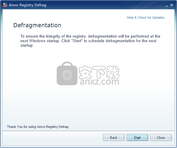 Ainvo Registry Defrag(注册表碎片整理软件)