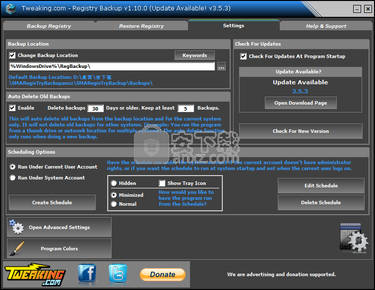 SMARegisTry Backup(注册表备份工具)