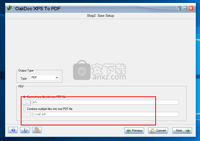 OakDoc XPS to PDF Converter(XPS转PDF转换器)