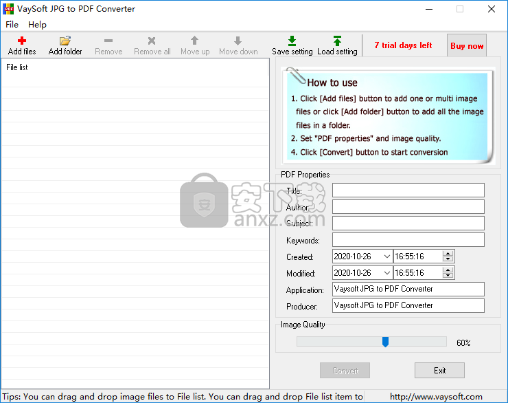 VaySoft JPG to PDF Converter(JPG转PDF转换器)