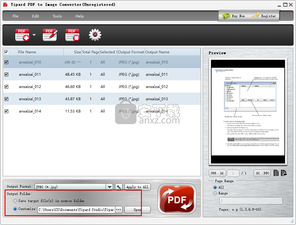 Tipard PDF to Image Converter(PDF转图片转换器)