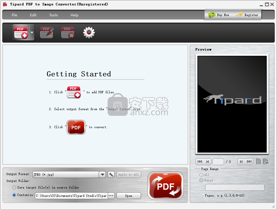 Tipard PDF to Image Converter(PDF转图片转换器)