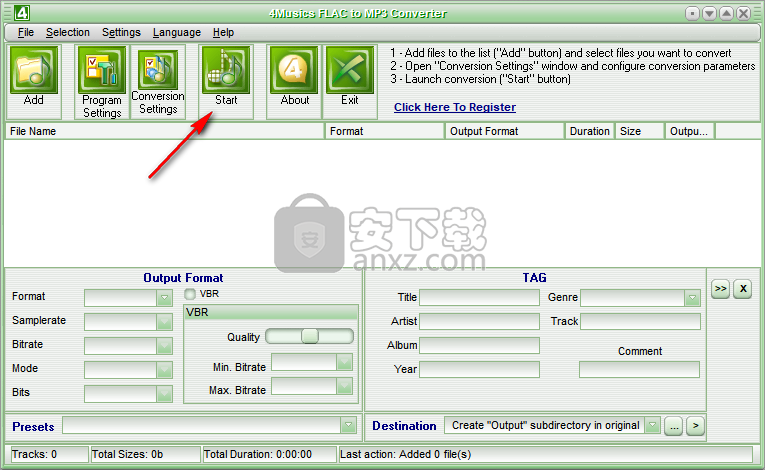 4Musics FLAC to MP3 Converter(FLAC转MP3转换器)