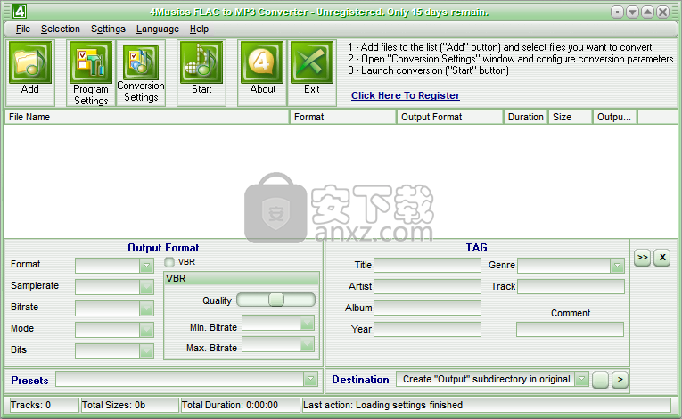 4Musics FLAC to MP3 Converter(FLAC转MP3转换器)