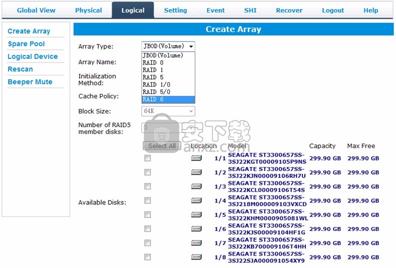 RAID Manager pro(磁盘列阵管理软件)