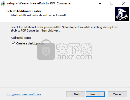 Weeny Free ePub to PDF Converter(ePub转PDF转换器)