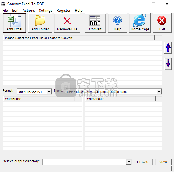 Convert Excel to DBF(excel转dbf工具)