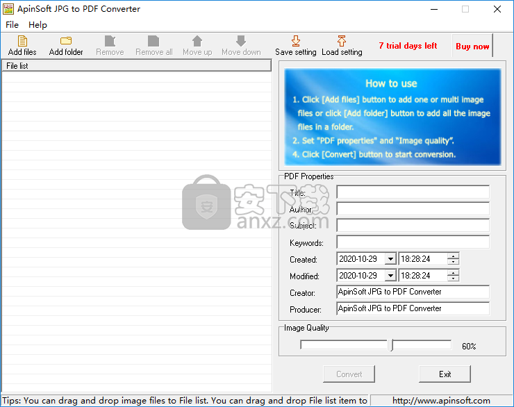 ApinSoft JPG to PDF Converter(JPG转PDF转换器)