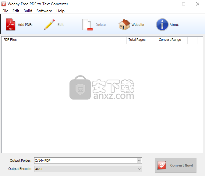 Weeny Free PDF to Text Converter(PDF转TXT转换器)