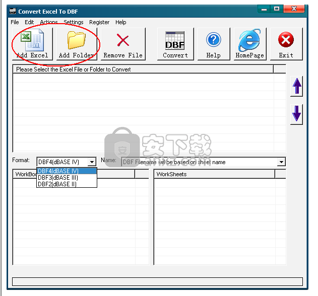 Convert Excel to DBF(excel转dbf工具)