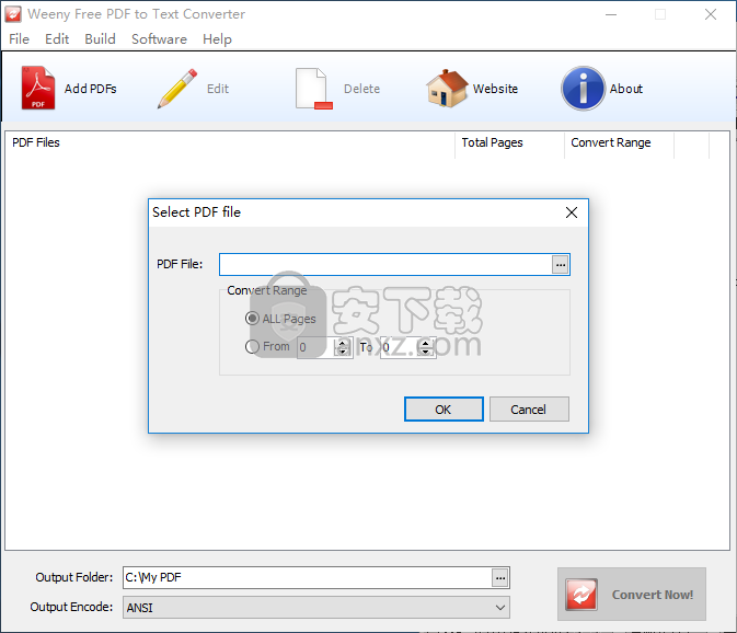 Weeny Free PDF to Text Converter(PDF转TXT转换器)