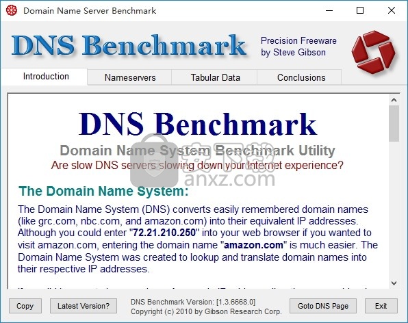 DNS Benchmark(本地与远程DNS名称服务器管理工具)