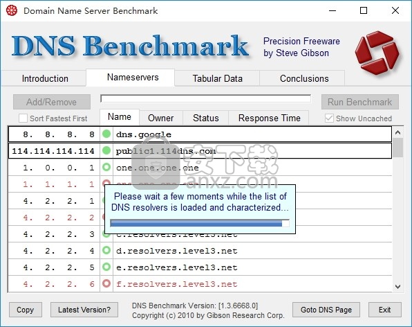 DNS Benchmark(本地与远程DNS名称服务器管理工具)