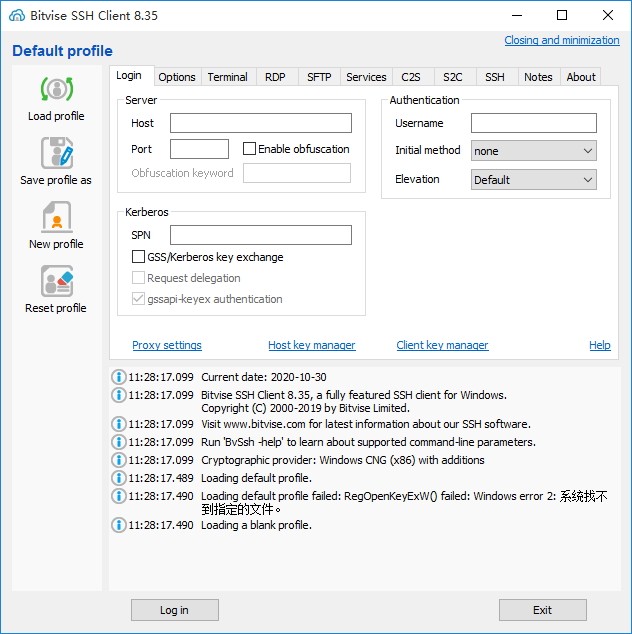 bitvise ssh client pem file