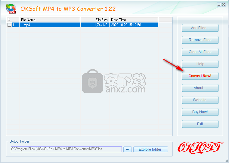 OKSoft MP4 to MP3 Converter(mp4转mp3转换器)