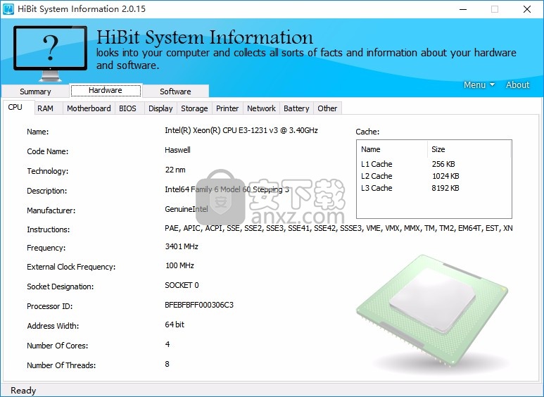 HiBit system information单文件版