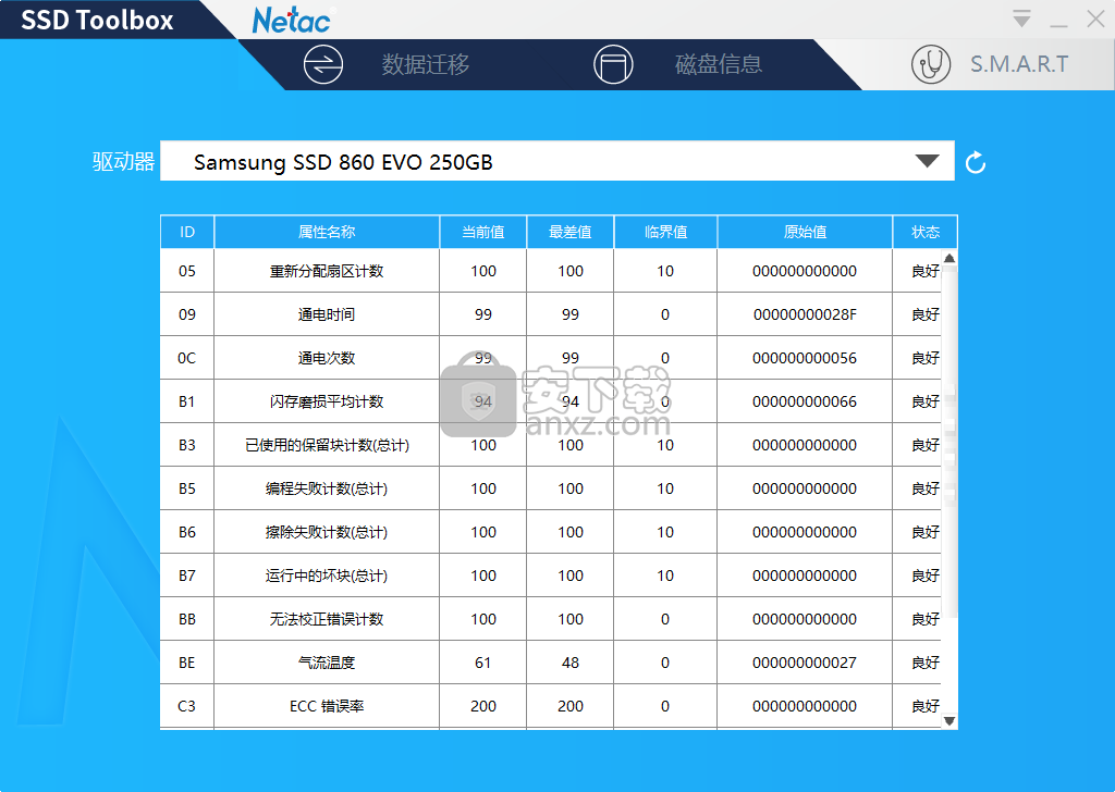 Netac SSD ToolBox(朗科智能管理工具)