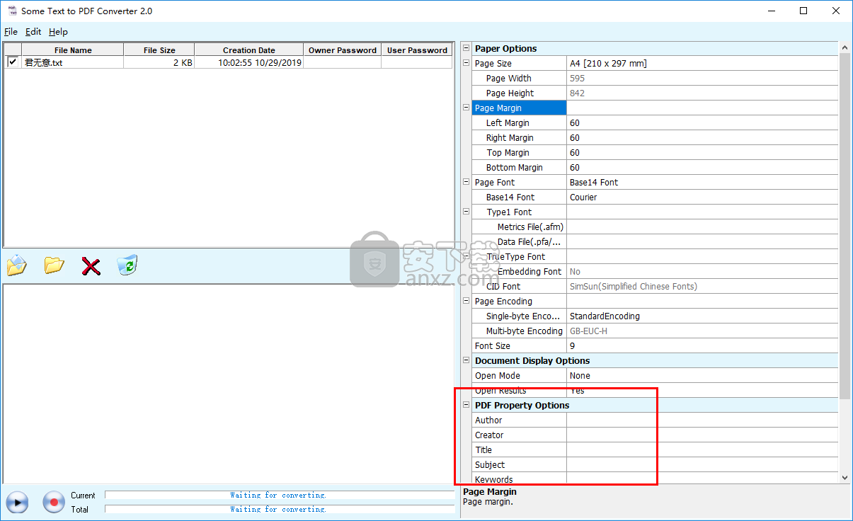Some Text to PDF Converter(TXT转PDF转换器)