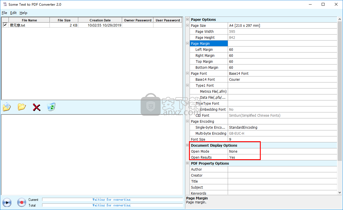 Some Text to PDF Converter(TXT转PDF转换器)