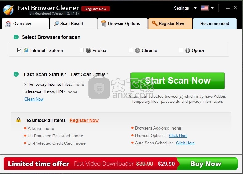 Fast Browser Cleaner(多功能快速浏览器清理工具)