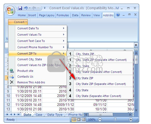 Convert Excel Value(excel日期格式转换工具)