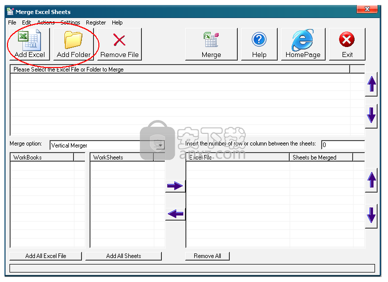Merge Excel Sheets(Excel工作表合并工具)