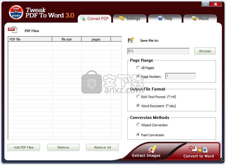 Tweak PDF To Word(PDF转Word转换器)
