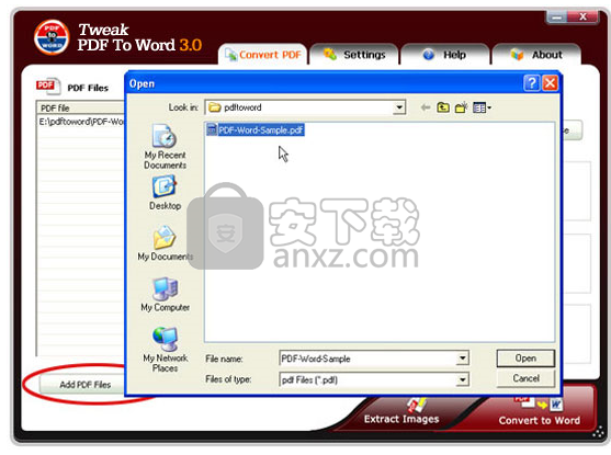 Tweak PDF To Word(PDF转Word转换器)