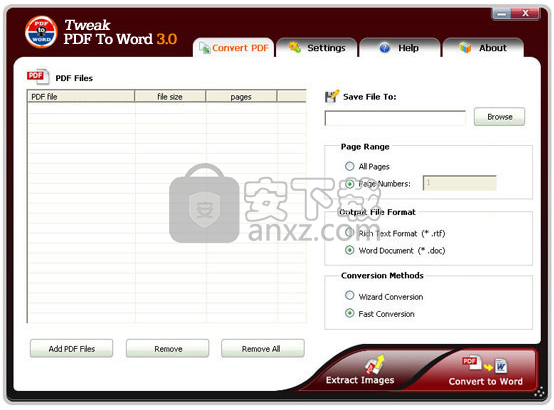 Tweak PDF To Word(PDF转Word转换器)