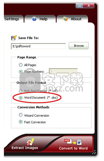 Tweak PDF To Word(PDF转Word转换器)