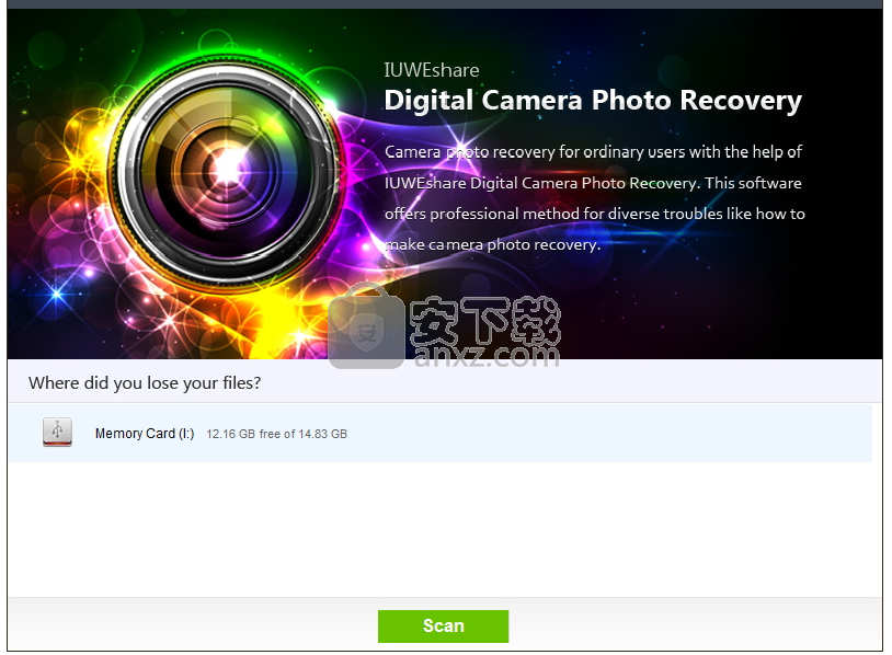 IUWEshare Digital Camera Photo Recovery(照片恢复软件)