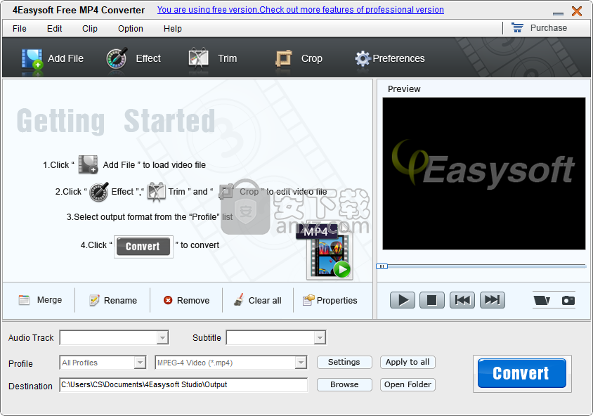 首页 电脑软件 多媒体类 视频转换 4easysoft free mp4 converter