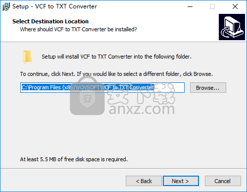 VovSoft VCF to TXT Converter(vcf转txt转换器)