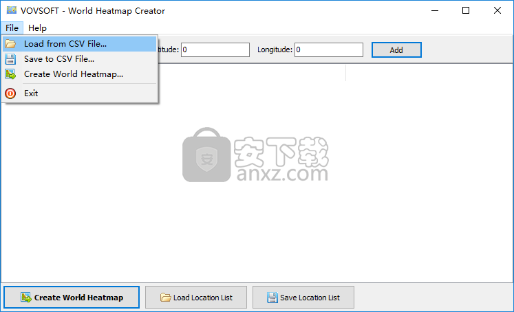 World Heatmap Creator(地理热图创建工具)