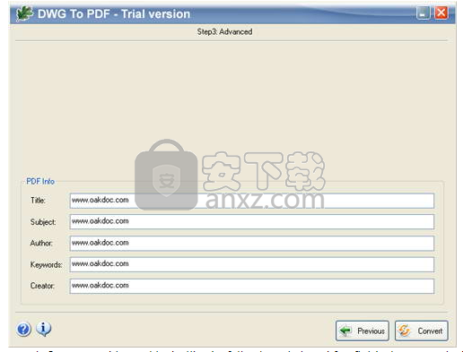 OakDoc DWG to PDF Converter(DWG转PDF转换器)