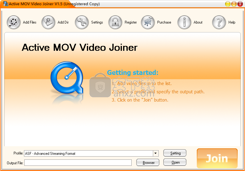 Active MOV Video Joiner(mov视频合并软件)