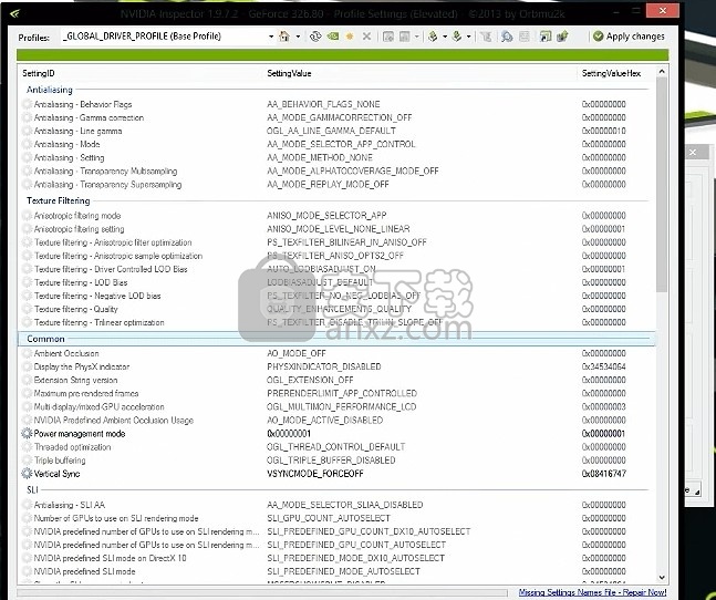 Nvidia Profile Inspector免费版下载 Nvidia配置文件检查器v3 5 0 免费版 安下载