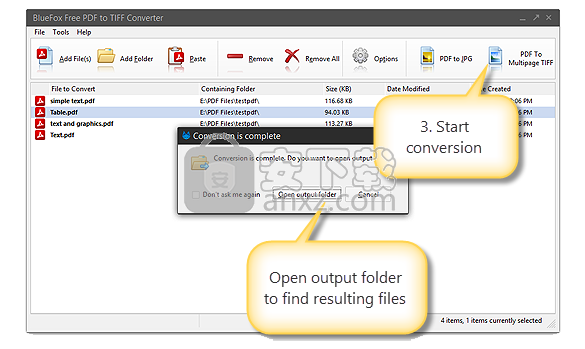 BlueFox Free PDF to TIFF Converter(PDF转TIFF转换器)