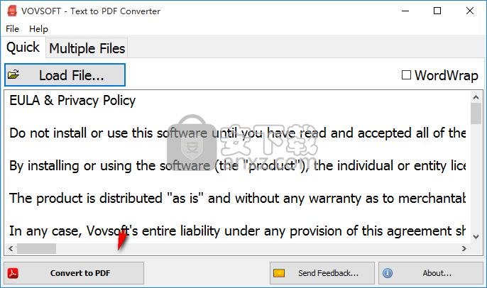 Text to PDF Converter(TXT转PDF转换器)