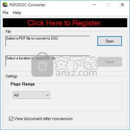 PDF2DOC Converter(PDF转DOC转换器)