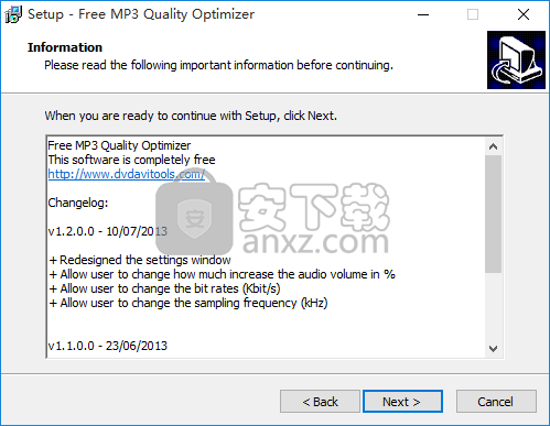 Free MP3 Quality Optimizer(MP3音质优化软件)