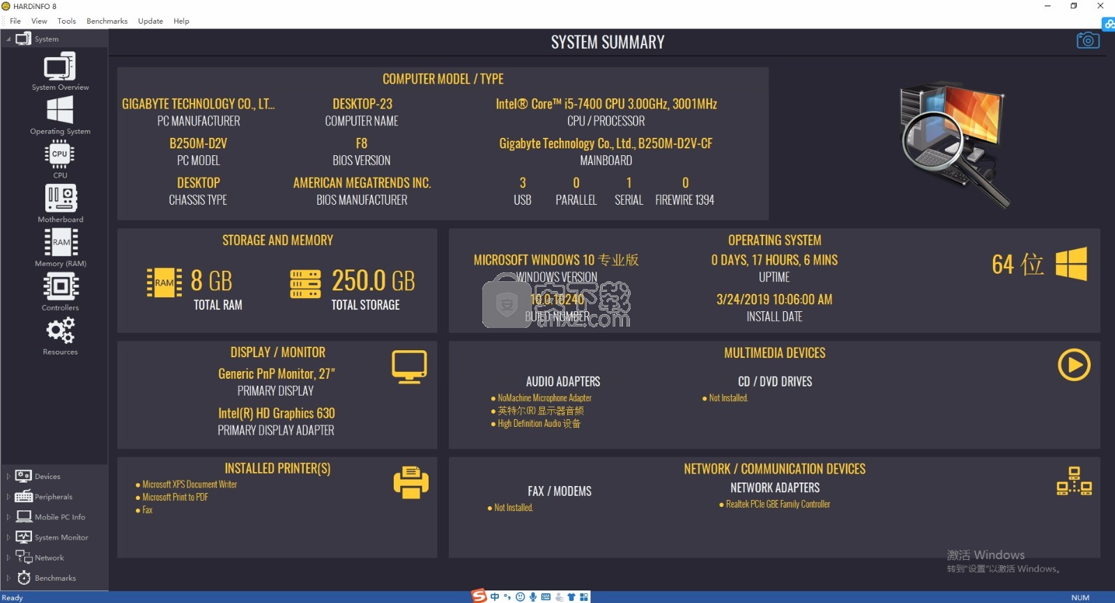 HARDiNFO(系统硬件信息图形化查看工具)