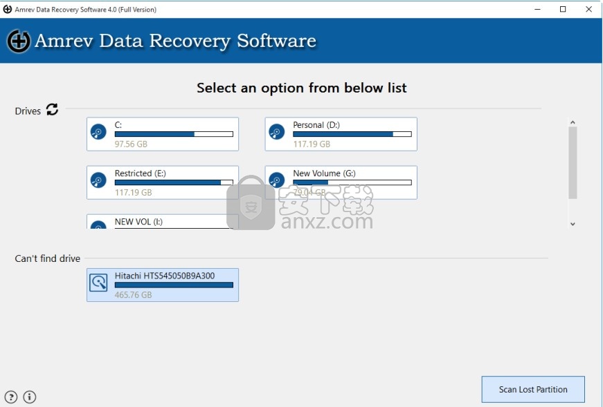 Amrev Data Recovery(硬盘数据恢复软件)