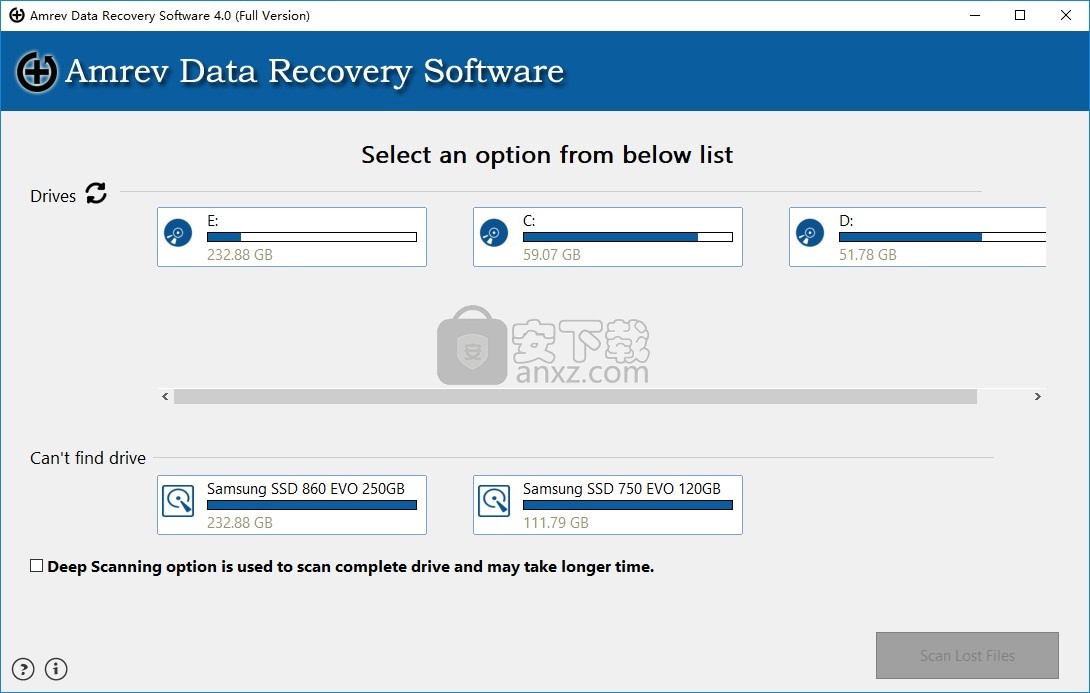 Amrev Data Recovery(硬盘数据恢复软件)