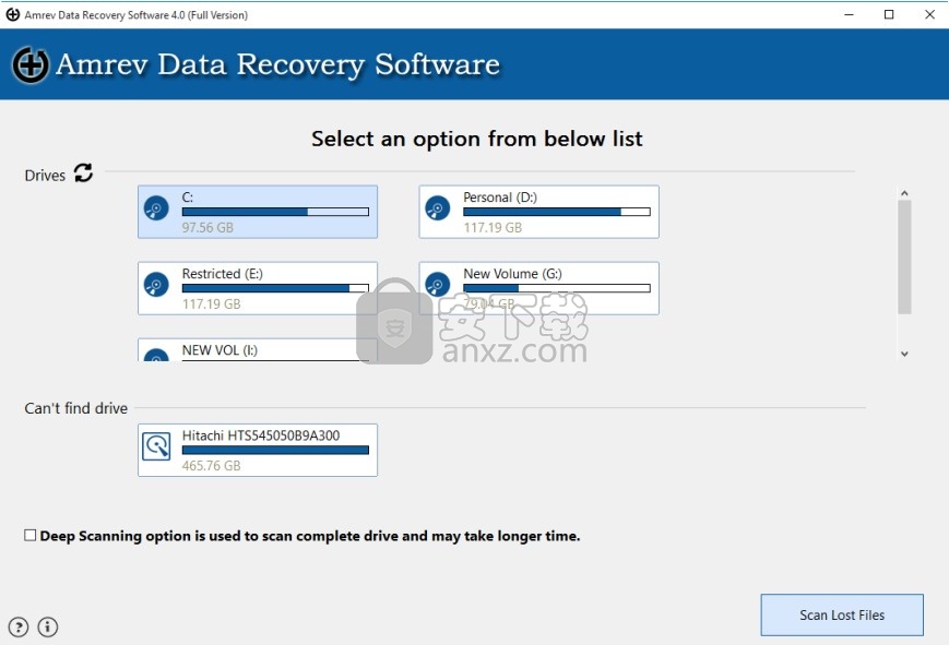 Amrev Data Recovery(硬盘数据恢复软件)