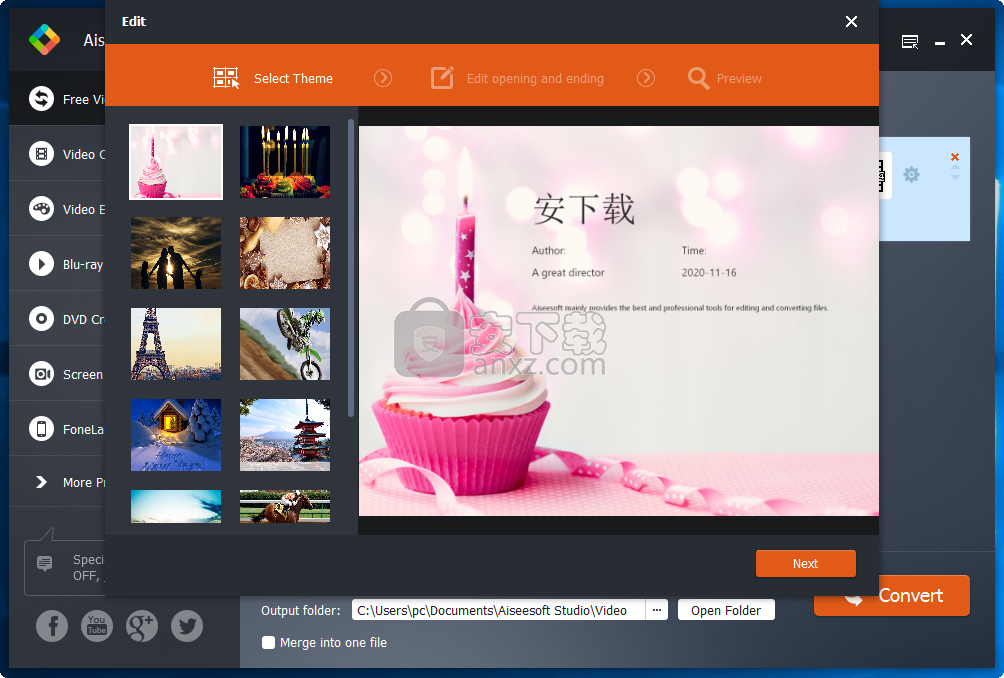 Aiseesoft Free Video Converter(免费视频转换器)