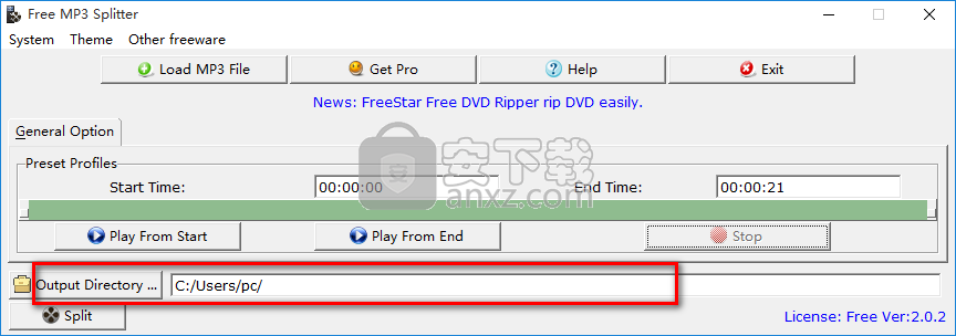 Free MP3 Splitter(免费MP3分割器)