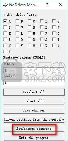 NoDrives Manager(磁盘分区隐藏工具)